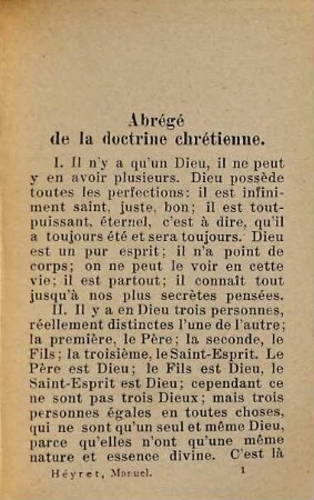 Manuel de devotion ou recueil de prières et pratiques de piété par M. Héyret