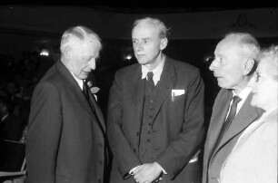 9. Tagung 1959 Physiker: Sir George P. Thomson, Paul Dirac, Frits Zernike