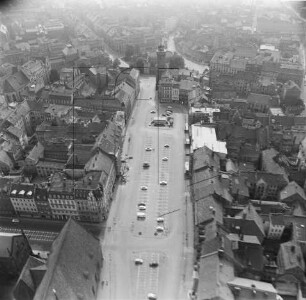 Obermarkt von Görlitz : Blickrichtung Südwesten