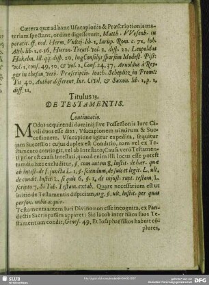 Titulus 13. De Testamentis