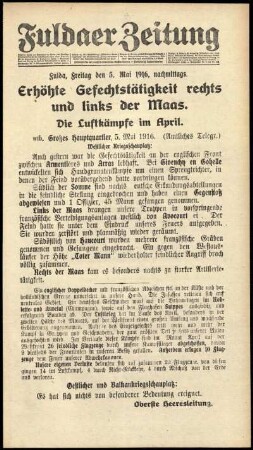 Ausgabe vom Freitag, den 05. Mai 1916.