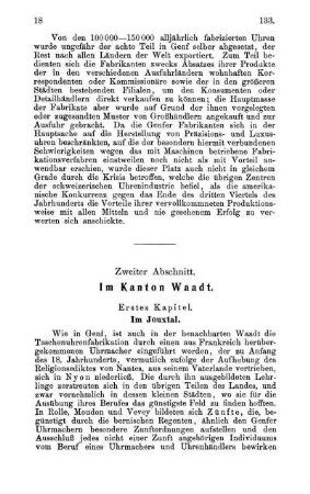Zweiter Abschnit. Im Kanton Waadt