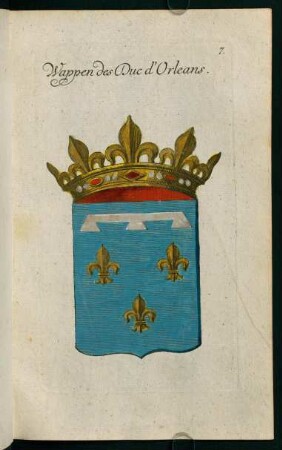 7, Wappen des Duc d'Orleans