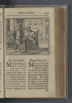 Fable LVIII. : De mercure. Vom Mercur.