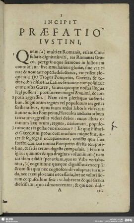 Incipit Praefatio Iustini