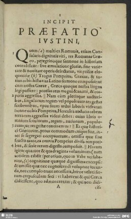 Incipit Praefatio Iustini