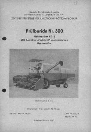 Mähdrescher E 512