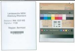 Entnazifizierung Bernhard Stepper , geb. 17.01.1890 (Beamter)