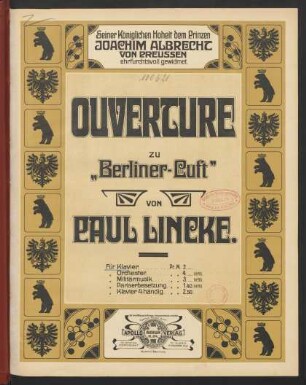 Ouverture zu "Berliner Luft"