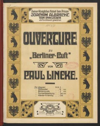 Ouverture zu "Berliner Luft"