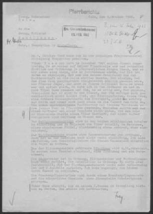 Aichelberg (Wildbad): Inspektionsbericht 1962