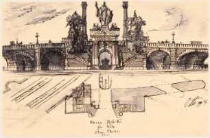 Rheinbrücke, Köln: Brückenkopf