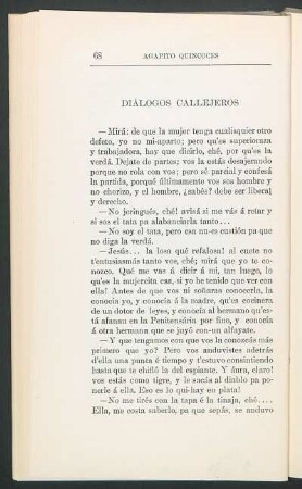 Diálogos callejeros