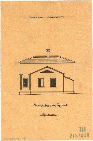Fischer, Theodor; Stuttgart - Bad Cannstatt; Kursaal - Restaurant - Ansicht