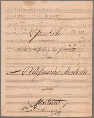 Quadrilles; pf - BSB Mus.Schott.Ha 8979-2