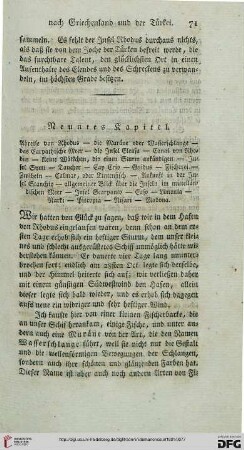 Neuntes Kapitel