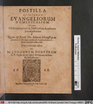 Postilla Quorundam Evangeliorum Dominicalium