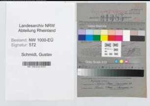 Entnazifizierung Gustav Schmidt, geb. 05.12.1884 (Verw.Angest.)
