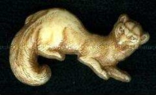 WHW-Abzeichen, Tiere des Waldes: Marder, Straßensammlung im Gau 31 Steiermark von Januar 1941