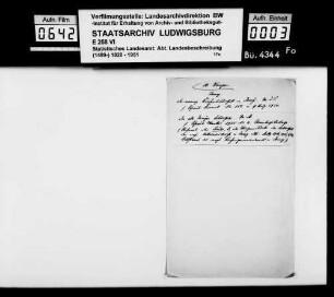 Materialsammlung zu einer Neubearbeitung der OAB