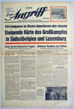 Tageszeitung "Der Angriff" zur Offensive der Wehrmacht an der Westfront