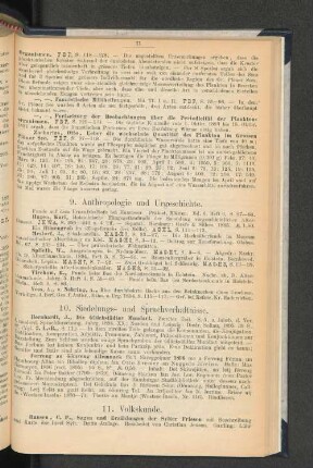 9. Anthropologie und Urgeschichte.