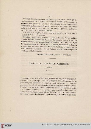 Portail de l’église de Pompierre (Vosges)