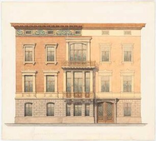 Wohnhaus Potsdamer Straße, Berlin: Aufriss der Straßenfront