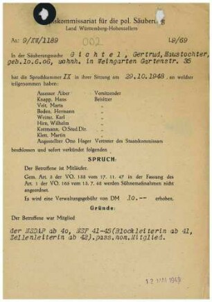 Gichtel, Gertrud