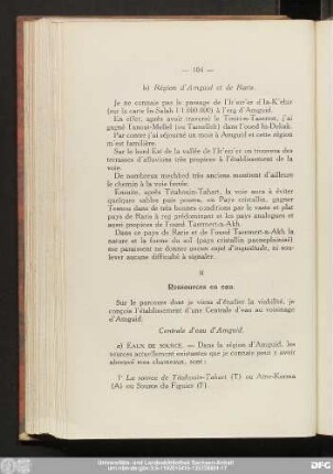 b) Région d'Amguid et de Raris.