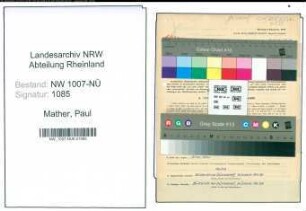 Entnazifizierung Paul Mather , geb. 01.08.1876 (Kunstmaler)