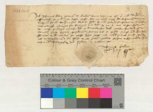 Propst Johannes Koller bescheinigt dem Rate zu Lüneburg den Empfang von 70 Mark lübisch.