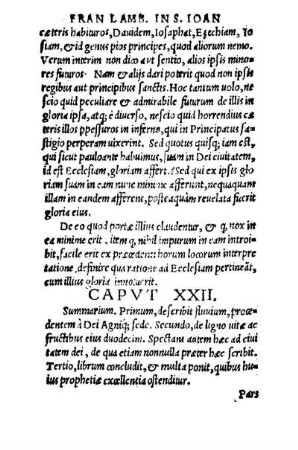 Capvt XXII.