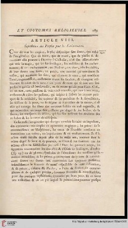 Article VIII