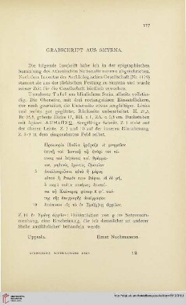 35: Grabschrift aus Smyrna