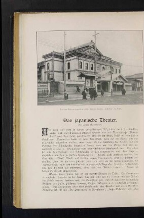 Das von Danjuro gegründete größte Theater Japans "Kabukija", in Osaka