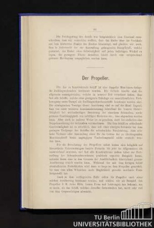 Der Propeller.
