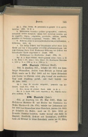 175. Bartels (Nikolaus Adolf).