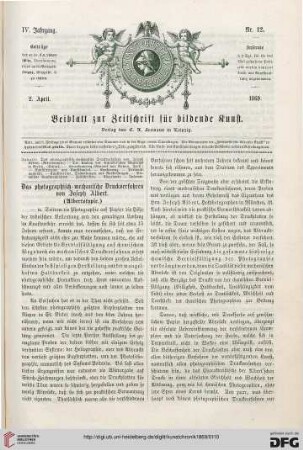Das photographisch-mechanische Druckverfahren von Joseph Albert (Albertotypie)
