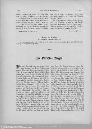 Die Parochie Ziegra