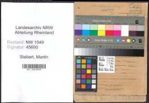 Entnazifizierung Martin Siebert , geb. 27.01.1887 (Fabrikant)