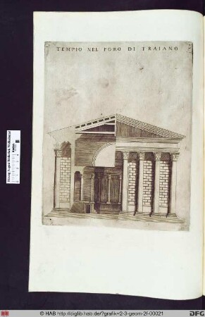 Tempio nel foro di Traiano.