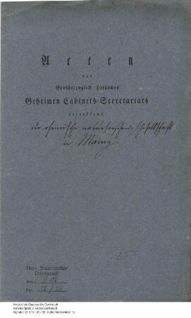 Mainz, Naturforschende Gesellschaft
