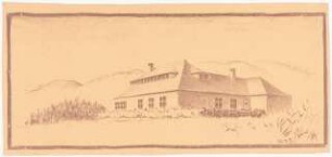 Wiesenhaus, Bad Wiessee Erweiterung: Perspektivische Ansicht Eingangsseite