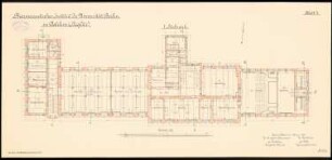 Friedrich-Wilhelms-Universität (Humboldt-Universität) Berlin. Pharmazeutisches Institut in Dahlem: Grundriss 1. Obergeschoss 1:100