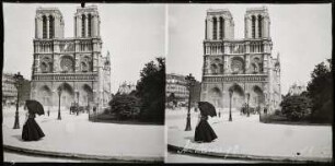 Paris, Kathedrale Notre-Dame, vom Petit Pont aus gesehen