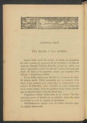 Capítulo XXIV - Una mujer y una intriga