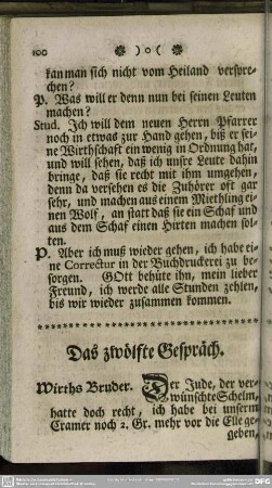Das zwölfte Gespräch