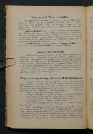 Theater und Theater Variété.