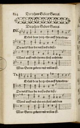 Die zehen Gebott Gottes.